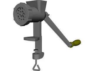 Meat Grinder CAD 3D Model