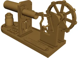 Stirling Engine 3D Model