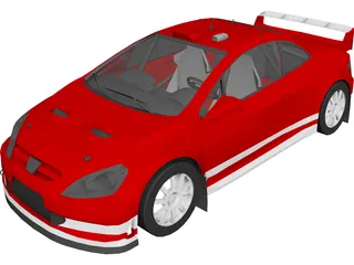 Peugeot 307 WRC (2005) 3D Model 3D Preview
