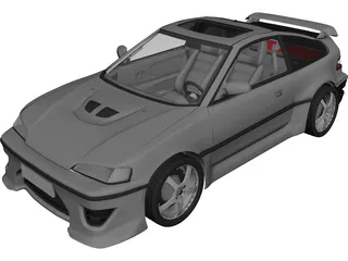 Honda CRX 3D Model