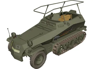 Sdkfz 250 3D Model