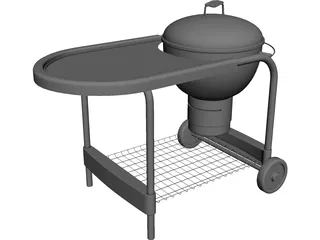 Deep Fryer BBQ Grill 3D Model