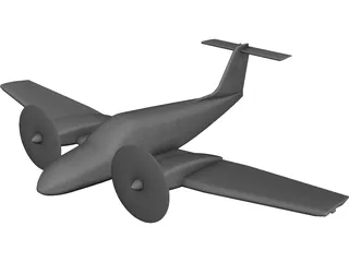 Piper PA-44-180 CAD 3D Model