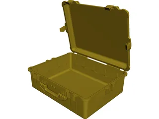 Pelican Case Model 1600 CAD 3D Model