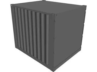 Container 10ft Shipping CAD 3D Model