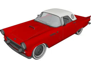 Ford Thunderbird (1955) 3D Model