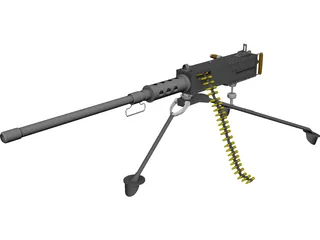 Browning 50 caliber 3D Model