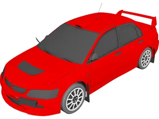 Mitsubishi Lancer Evolution IX 3D Model