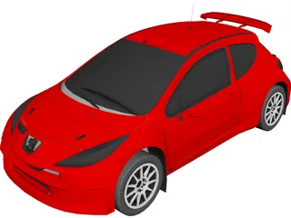 Peugeot 207 3D Model