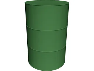Barrel CAD 3D Model