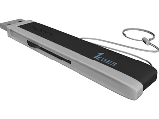 Sony Pen Drive 1Gb 3D Model