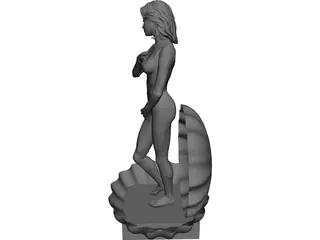 Aphrodite in Shell 3D Model