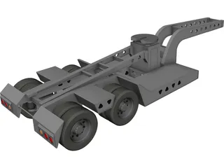 Trailer 3 Axle 3D Model