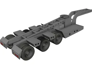 Trailer 5 Axle 3D Model