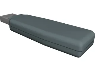 Z-Drive USB Thumbdrive 3D Model