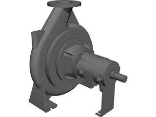 Water Pump CAD 3D Model