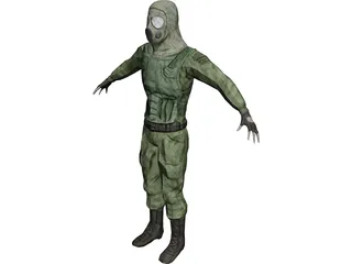 Commando 3D Model