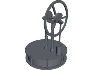 Stirling Engine 3D Model