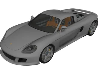 Porsche Carrera GT 3D Model 3D Preview