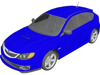 Subaru Impreza WRX STi 3D Model 3D Preview