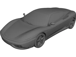 Ferrari 360 Modena CAD 3D Model