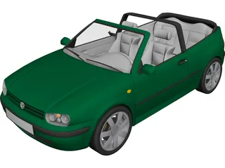 Volkswagen Golf Cabrio 3D Model