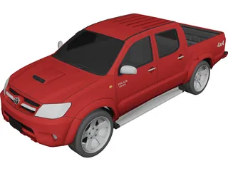 Toyota Hilux Crew Cab 3D Model