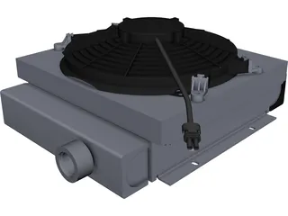 Intercooler DCS-16-12 CAD 3D Model