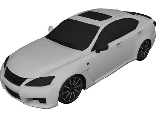 Lexus IS-F (2009) 3D Model