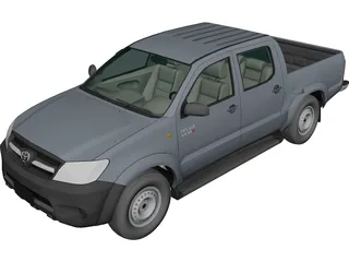 Toyota Hilux Crew Cab 2.5 STD 3D Model