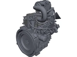 Engine Isuzu 3CA1GZG01 3D Model 3D Preview