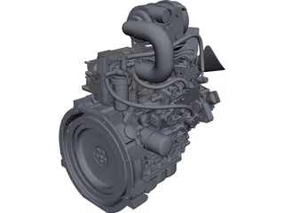 Engine Isuzu 3CA1GZG01 3D Model