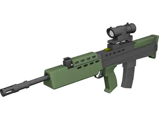 SA80 L85 Rifle 3D Model 3D Preview