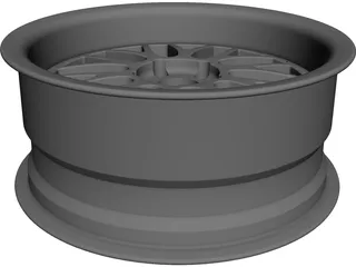BBS LM Wheel CAD 3D Model