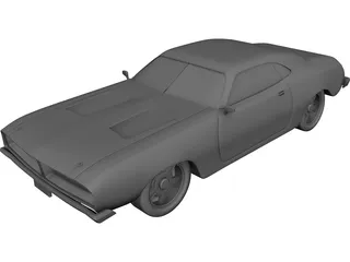 Dodge Charger RT (1969) 3D Model