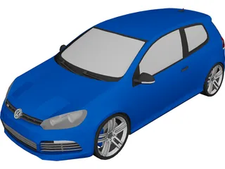 Volkswagen Golf V Mk6 GTR 3D Model