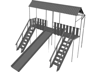 Children Playground CAD 3D Model