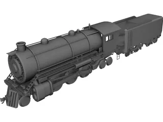 Train Locomotive 3D Model