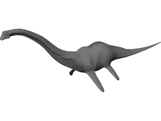 Nessie Dinosaur 3D Model