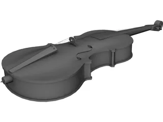 Cello 3D Model 3D Preview