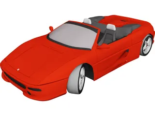 Ferrari F355 Spyder (1996) 3D Model