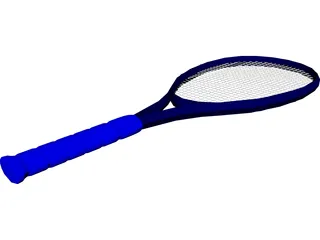 Tennis Racquet 3D Model 3D Preview