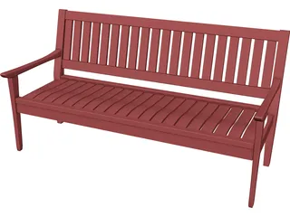 Madison Bench 3D Model 3D Preview
