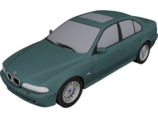 BMW 540i (2001) 3D Model 3D Preview