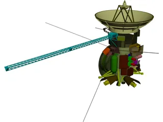 Cassini Satellite 3D Model