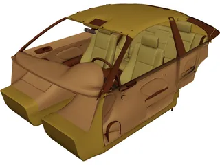 Interior BMW 330i 3D Model