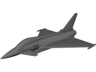 Eurofighter 2000 3D Model 3D Preview