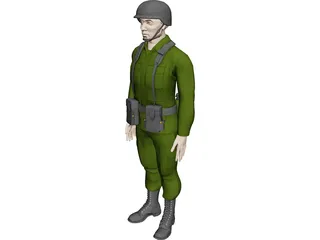 Soldier Male 3D Model