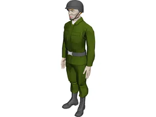 Soldier Male 3D Model