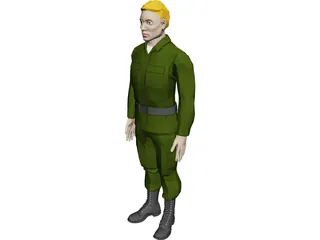 Soldier Male 3D Model